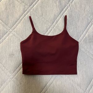 Burgundy crop top size S